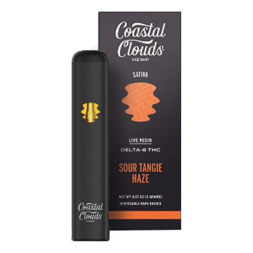 Coastal Clouds - Delta 8 Disposable - Sour Tangie Haze (5 Pack)