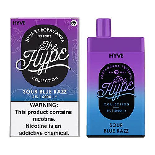 Hyve 5K x Propaganda - Disposable Vape Device - Sour Blue Razz (5 Pack)