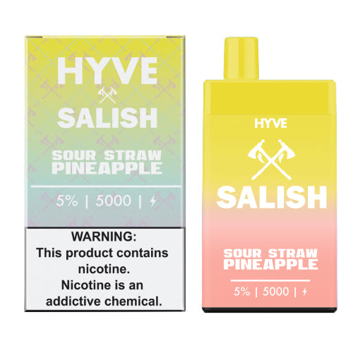 HYVE X Salish 5K - Disposable Vape Device - Sour Straw Pineapple (5 Pack)