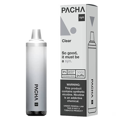 Pachamama SYNthetic 3000 - Disposable Vape Device - Case of Clear (10 Pack)