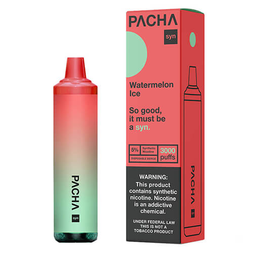Pachamama SYNthetic 3000 - Disposable Vape Device - Case of Watermelon Ice (10 Pack)