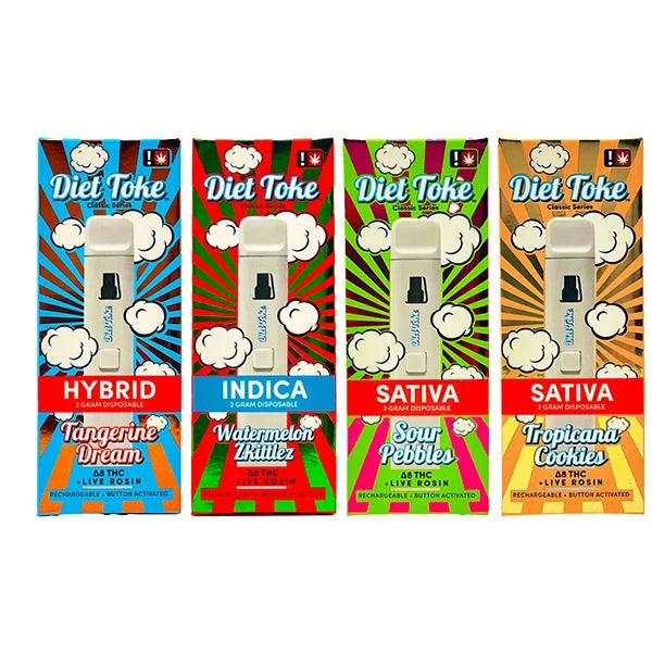 Diet Toke Classic D8 Disposable - 2G - 1 Pack