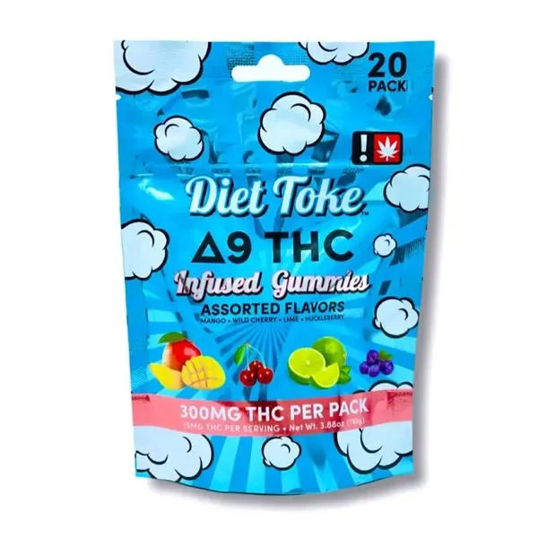 Diet Toke Gummies - 300mg - 20 Count