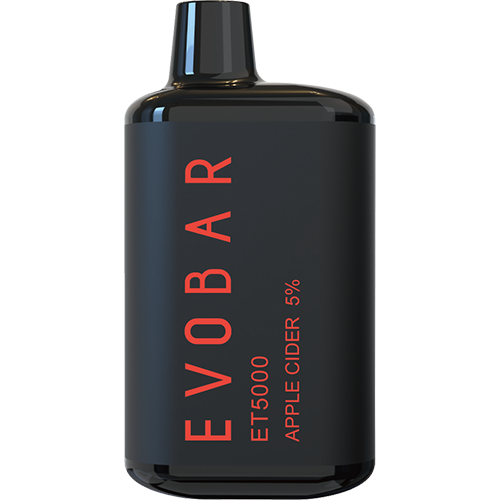 EVOBAR ET5000 Black Edition - Disposable Vape Device - Apple Cider (10 Pack)