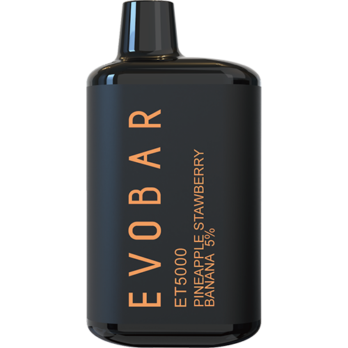 EVOBAR ET5000 Black Edition - Disposable Vape Device - Pineapple Strawberry Banana (10 Pack)