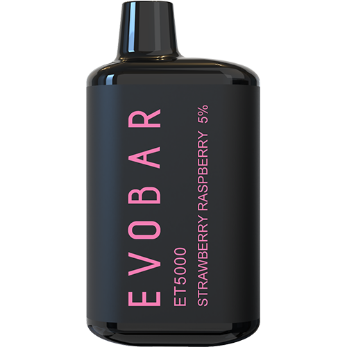 EVOBAR ET5000 Black Edition - Disposable Vape Device - Strawberry Raspberry (10 Pack)