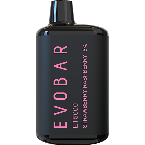 EVOBAR ET5000 Black Edition - Disposable Vape Device - Strawberry Rasp   ADV365