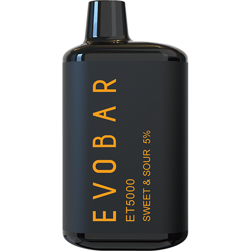 EVOBAR ET5000 Black Edition - Disposable Vape Device - Sweet & Sour (10 Pack)