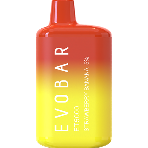 EVOBAR ET5000 - Disposable Vape Device - Strawberry Banana (10 Pack) ADV365 EVOBAR ET5000 - Disposable Vape Device - Strawberry Banana (10 Pack) ADV365