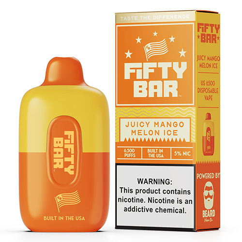 Fifty Bar - Disposable Vape Device - Juicy Mango Melon Ice (10 Pack) ADV365 Fifty Bar - Disposable Vape Device - Juicy Mango Melon Ice (10 Pack) ADV365
