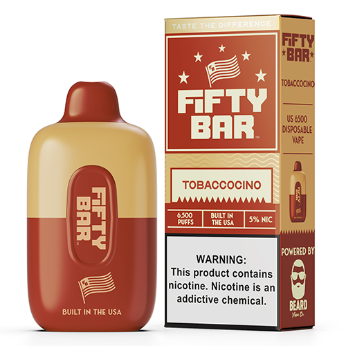 Fifty Bar - Disposable Vape Device - Tobaccocino (10 Pack)