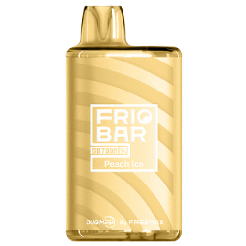 gold bar peach ice disposable vape Friobar DB7000 by FreeMax - Disposable Vape Device