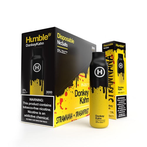 Humble Juice Co. Tobacco Free Nicotine - Disposable Vape Device - Donkey Khan (10 Pack)