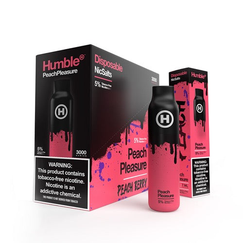 Humble Juice Co. Tobacco Free Nicotine - Disposable Vape Device - Peach Pleasure (10 Pack)