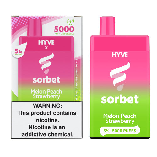 hyve disposable vape X Sorbet 5K - Device Flavor:Lush Mint FOGER Switch Pro RAZ TN9000 Vape |