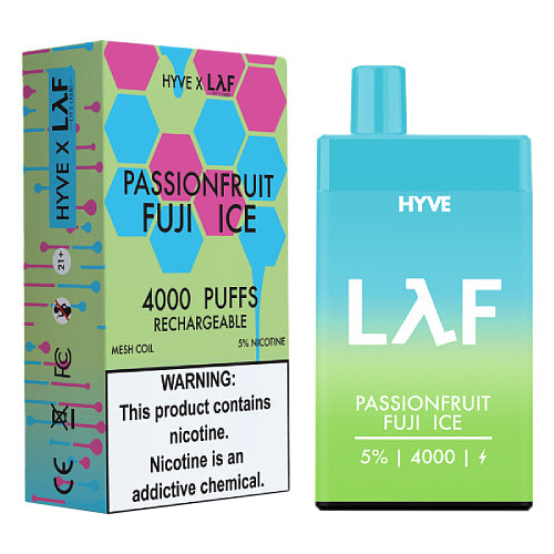 Hyve 4K NTN x Laf - Disposable Vape Device - Passionfruit Fuji Ice (5 ADV365 Hyve 4K NTN x Laf - Disposable Vape Device - Passionfruit Fuji Ice (5 ADV365