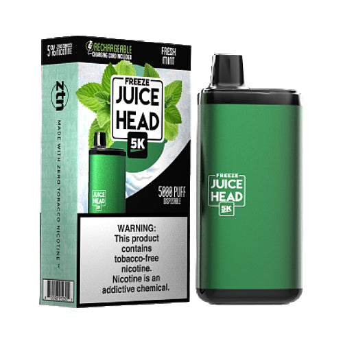 Juice Head 5K Freeze ZTN - Disposable Vape Device - Fresh Mint - 10 Pack