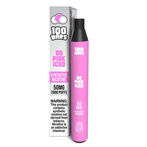 Keep It 100 Bar Synth - Disposable Vape Device - OG Pink Iced - 10 Pack