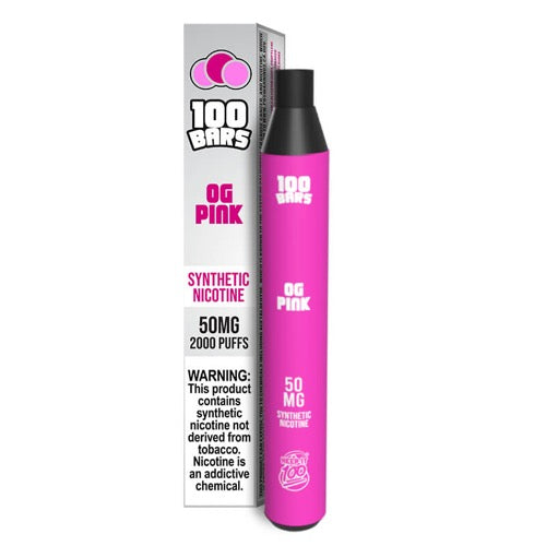 Keep It 100 Bar Synth - Disposable Vape Device - OG Pink  - 10 Pack