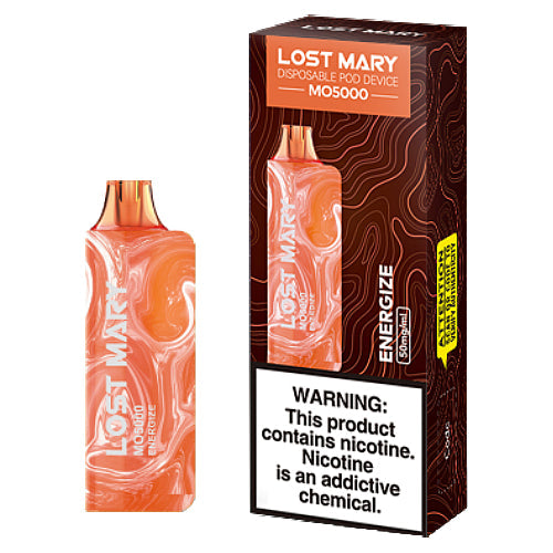 Lost Mary MO5000 - Disposable Vape Device - Energize - 5 Pack ADV365 Lost Mary MO5000 - Disposable Vape Device - Energize - 5 Pack ADV365