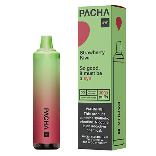 Pachamama SYNthetic 3000 - Disposable Vape Device - Case of Strawberry Kiwi (10 Pack)