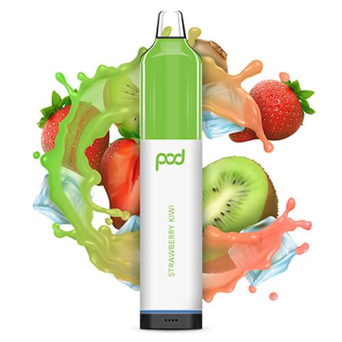 Pod Mesh 5500 Synthetic - Disposable Vape Device - Strawberry Kiwi (10 Pack)