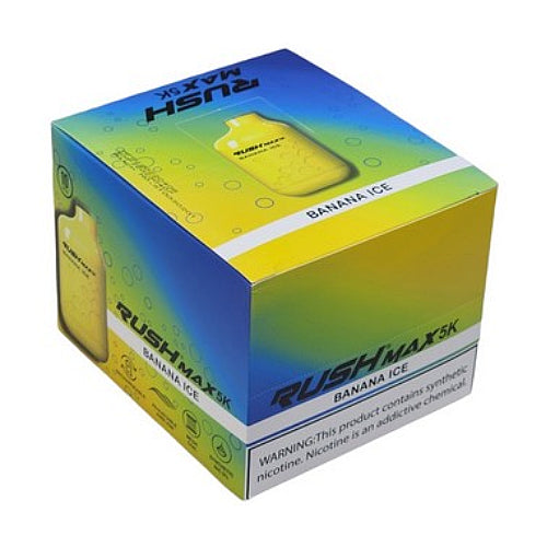 Rush MAX 5k Disposable Vape Device Banana Ice (10 Pack) ADV365 Rush MAX 5k Disposable Vape Device Banana Ice (10 Pack) ADV365