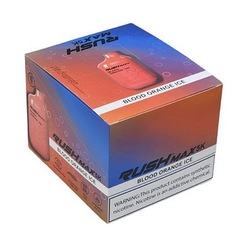 Rush MAX 5k Disposable Vape Device Blood Orange Ice (10 Pack)