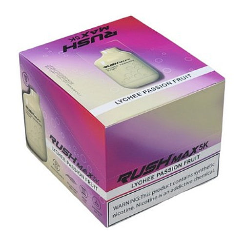 Rush MAX 5k Disposable Vape Device Lychee Passion Fruit (10 Pack)