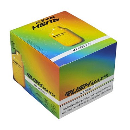 Rush MAX 5k Disposable Vape Device Mango Ice (10 Pack)