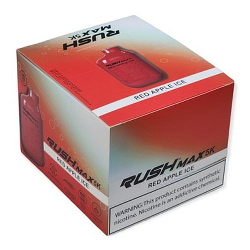 Rush MAX 5k Disposable Vape Device Red Apple Ice (10 Pack)