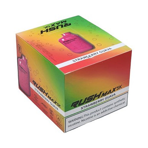 Rush MAX 5k Disposable Vape Device Strawberry Guava (10 Pack) – ADV365