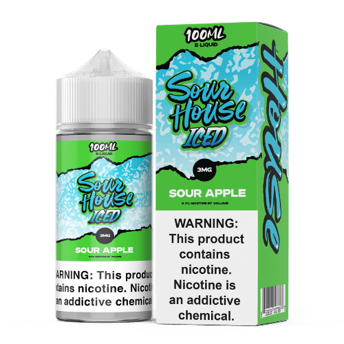 Sour House E-Liquid - Sour Apple Iced - 100ml