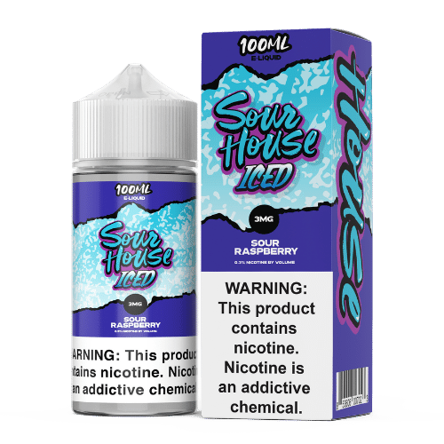 Sour House E-Liquid - Sour Raspberry Iced - 100ml