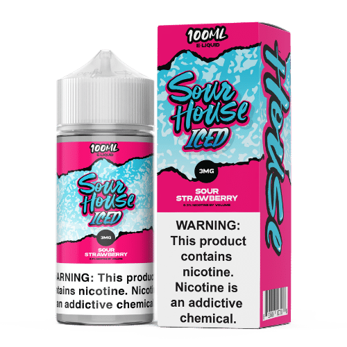 Sour House E-Liquid - Sour Strawberry Iced - 100ml