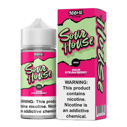 Sour House E-Liquid - Sour Strawberry - 100ml