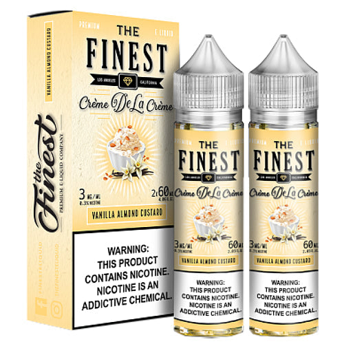 The Finest E-Liquid Synthetic - Vanilla Almond Custard - 2x60ml