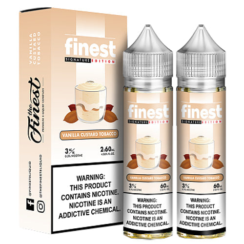 The Finest E-Liquid Synthetic - Vanilla Custard Tobacco - 2x60ml