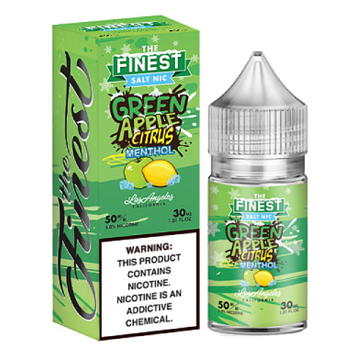 The Finest E-Liquid Synthetic SALTS - Green Apple Citrus Menthol - 30ml