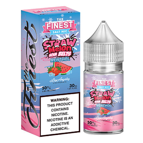 The Finest E-Liquid Synthetic SALTS - Straw Melon Sour Belts Menthol - 30ml