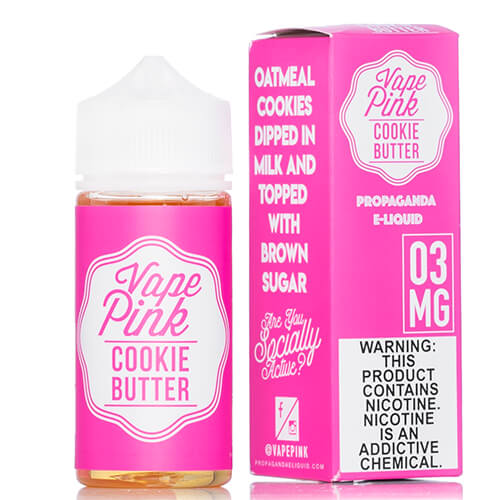 Vape Pink E-Liquid Tobacco-Free - Cookie Butter - 100ml