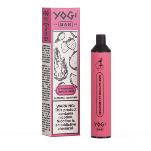 Yogi Bar 4500 - Disposable Vape Device - Strawberry Dragon Fruit (10 Pack)