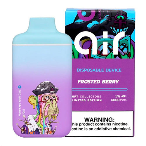 Vibez Air 6K NFT LE - Disposable Vape Device - Frosted Berry (10 Pack) ADV365 Vibez Air 6K NFT LE - Disposable Vape Device - Frosted Berry (10 Pack) ADV365