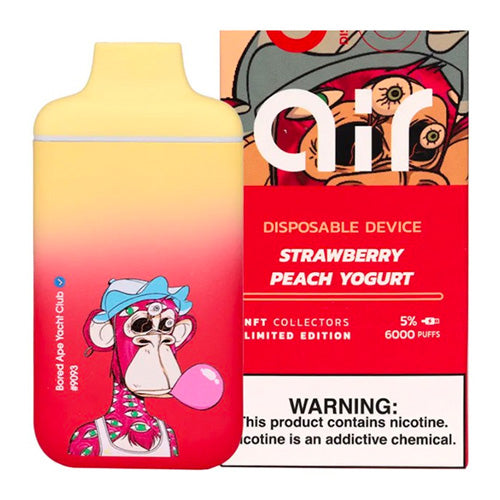 Vibez Air 6K NFT LE  - Disposable Vape Device - Strawberry Peach Yogurt (10 Pack)