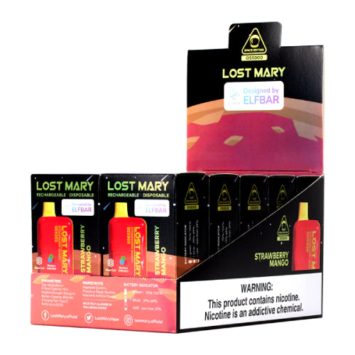 Lost Mary OS5000 - Disposable Vape Device - Straw Mango - 10 Pack ADV365 Lost Mary OS5000 - Disposable Vape Device - Straw Mango - 10 Pack ADV365