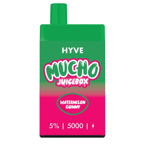 Hyve 5K x MUCHO JuiceBox - Disposable Vape Device - Watermelon Gummy ( ADV365 Hyve 5K x MUCHO JuiceBox - Disposable Vape Device - Watermelon Gummy ( ADV365