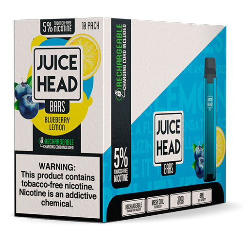 Juice Head Bars - Tobacco-Free Disposable Vape Device - Case of Bluebe ADV365 Juice Head Bars - Tobacco-Free Disposable Vape Device - Case of Bluebe ADV365