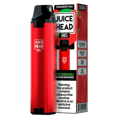 Juice Head Bars - Tobacco-Free Disposable Vape Device - Case of Strawberry Kiwi (10 Pack)