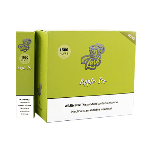 Lush 1500 - Disposable Vape Device - Apple Ice - 10 Pack