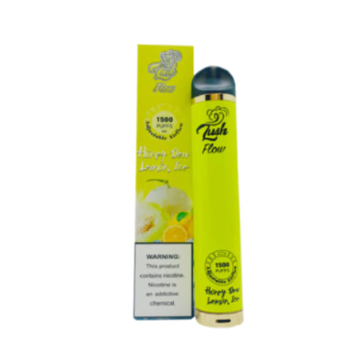 Lush 1500 Flow - Disposable Vape Device - Honey Dew Lemon Ice - 10 Pack